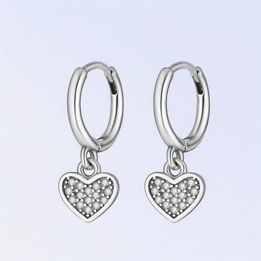 Glitz And Love Hoop Earrings