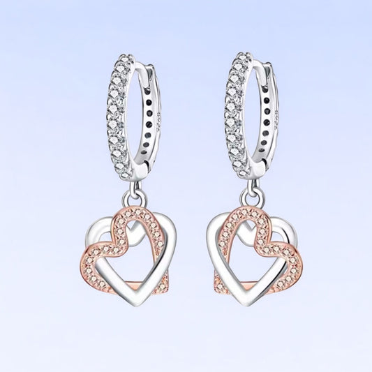 Dual Harmony Hoop Earrings